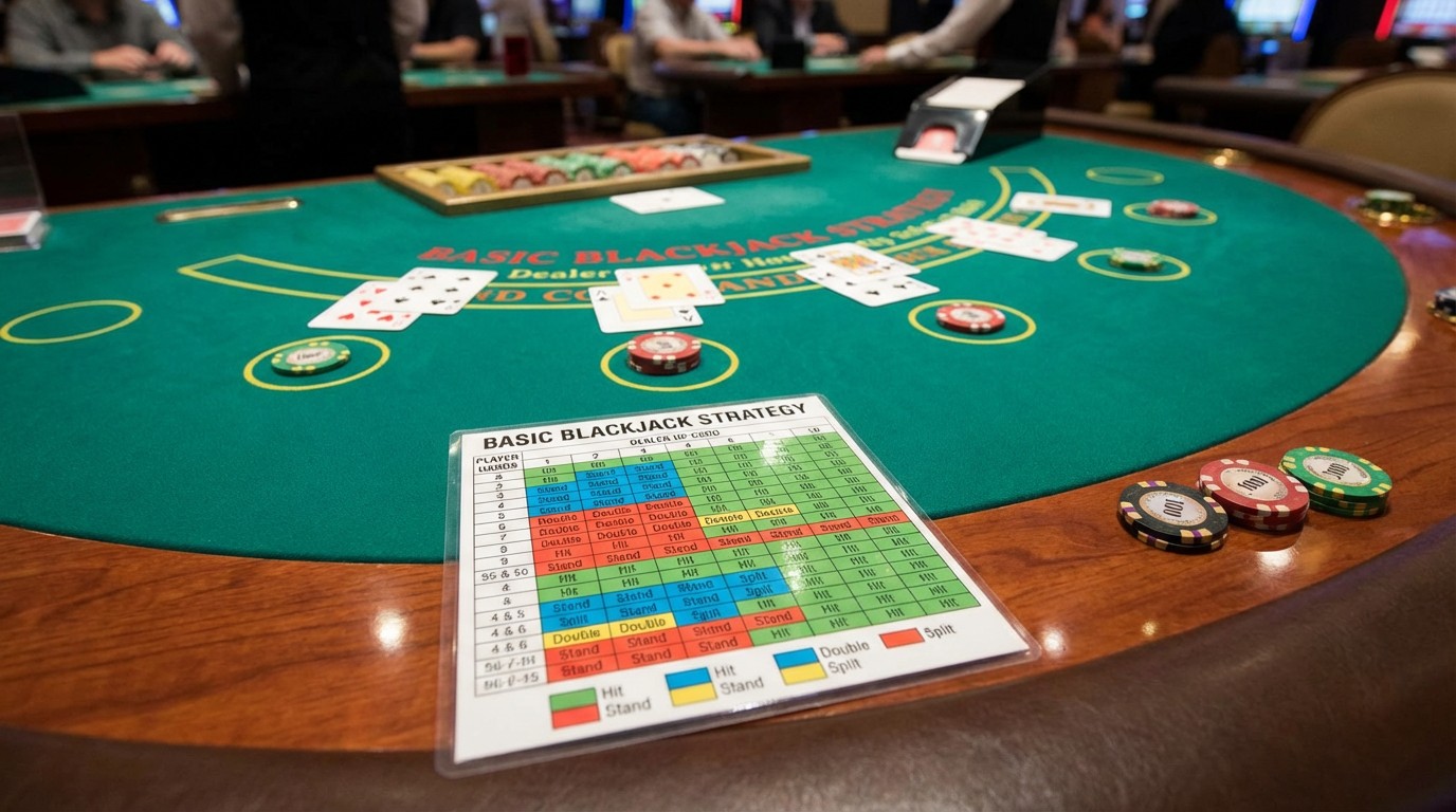 Estrategia básica blackjack México